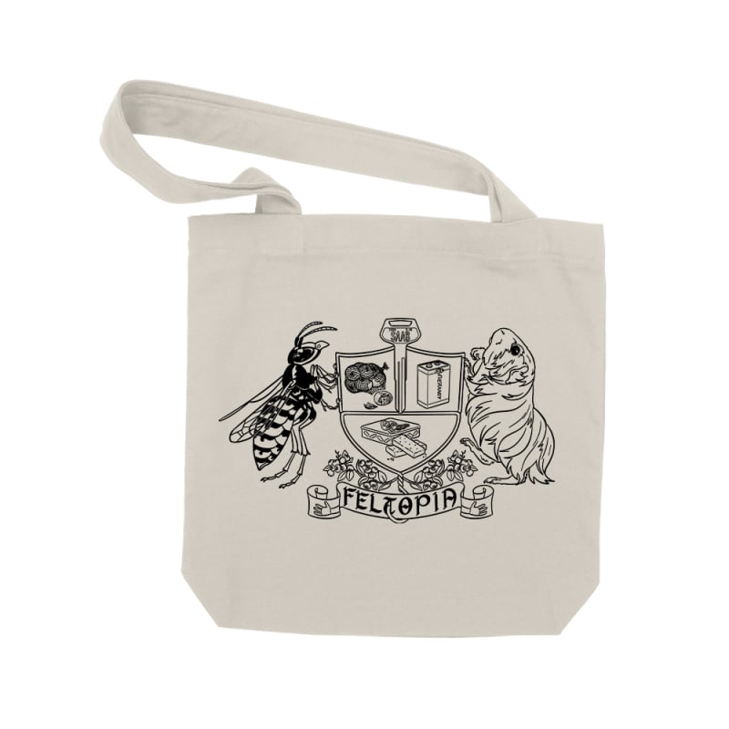 Crest Natural Tote Bag by Randy Feltface