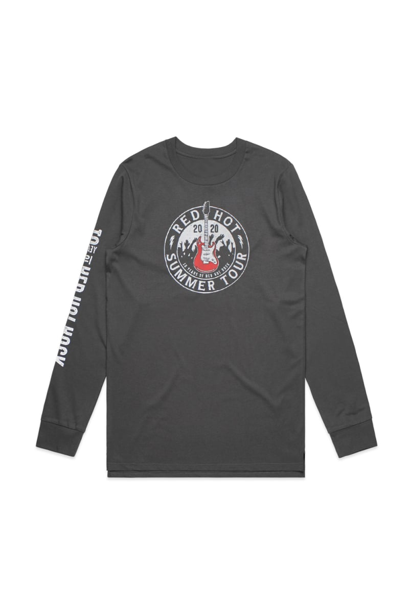 2020 Event Grey Longsleeve Tshirt by Red Hot Summer Tour