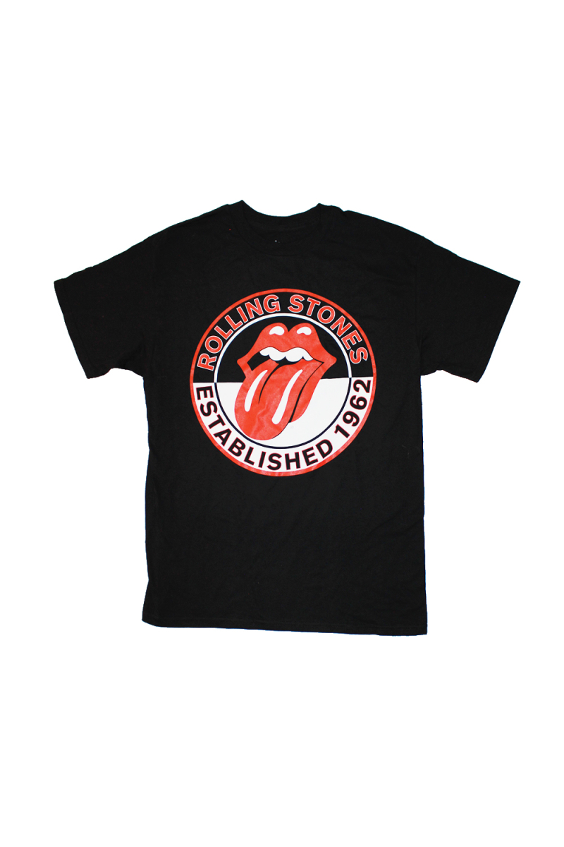 Established 62 Black Tshirt by The Rolling Stones
