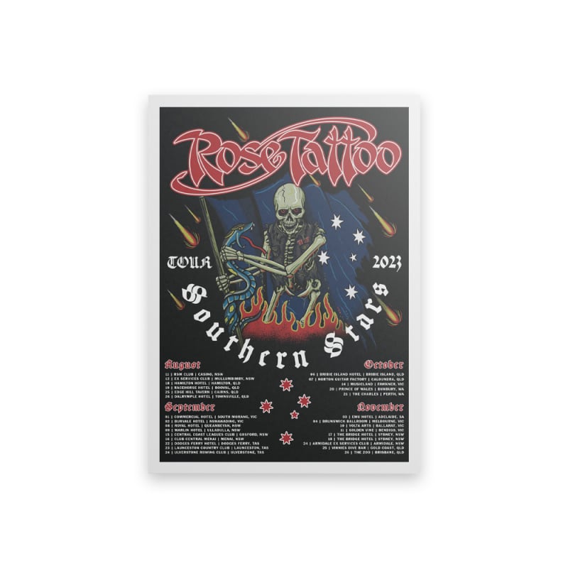 SOUTHERN STARS TOUR POSTER by Rose Tattoo