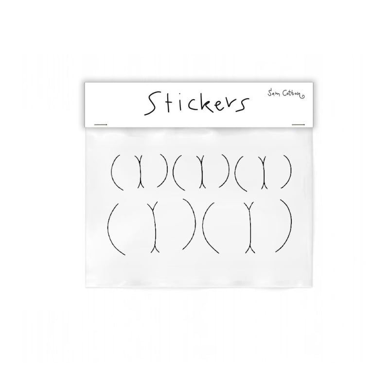 Ani-mates Bum Sticker Pack (A4) by Sam Cotton