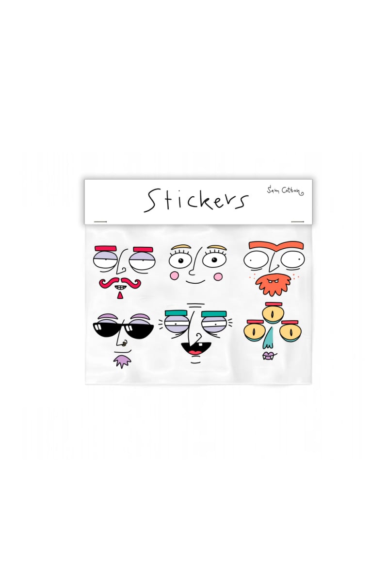 Ani-Mates Large Sticker Pack 2 (A4) by Sam Cotton