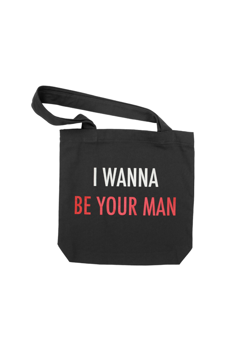 I Wanna Be Your Man Black Tote Bag by Sarah Blasko