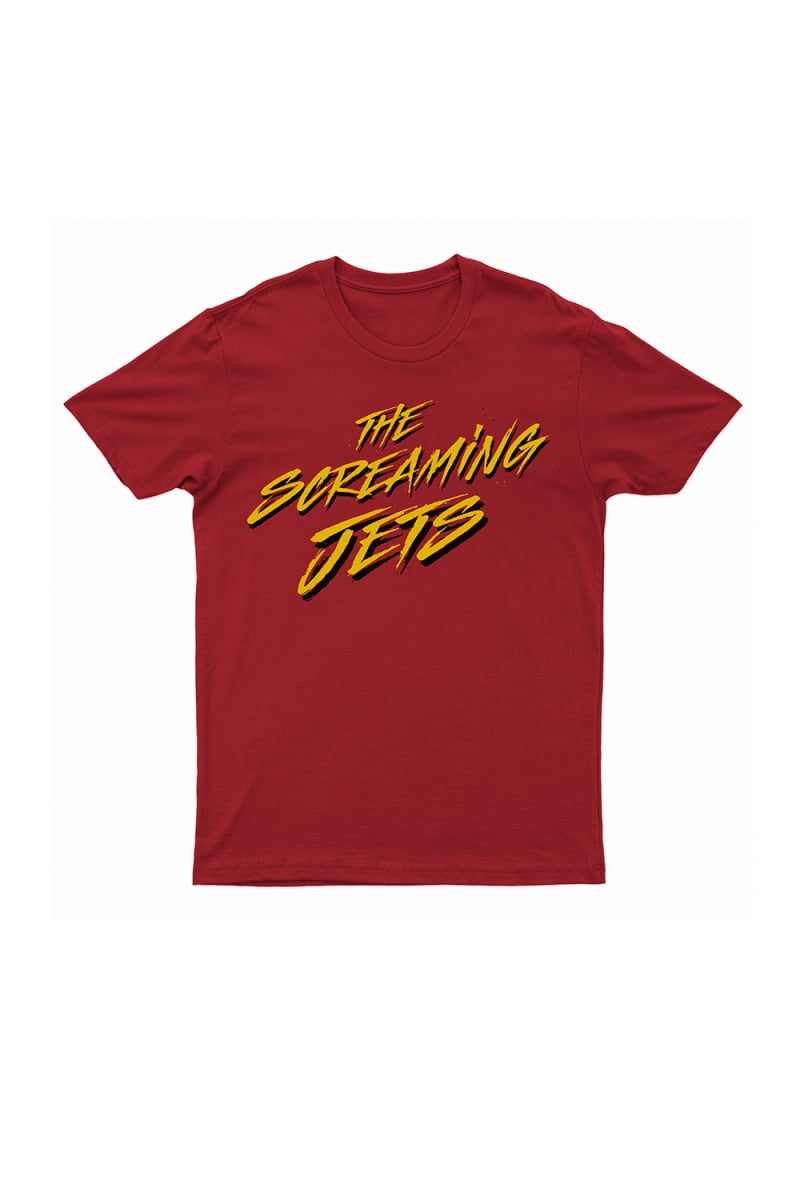 ALL FOR ONE LOGO RED T SHIRT by The Screaming Jets
