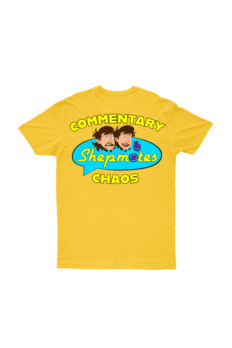 COMMENTARY CHAOS YELLOW TSHIRT by Shepmates