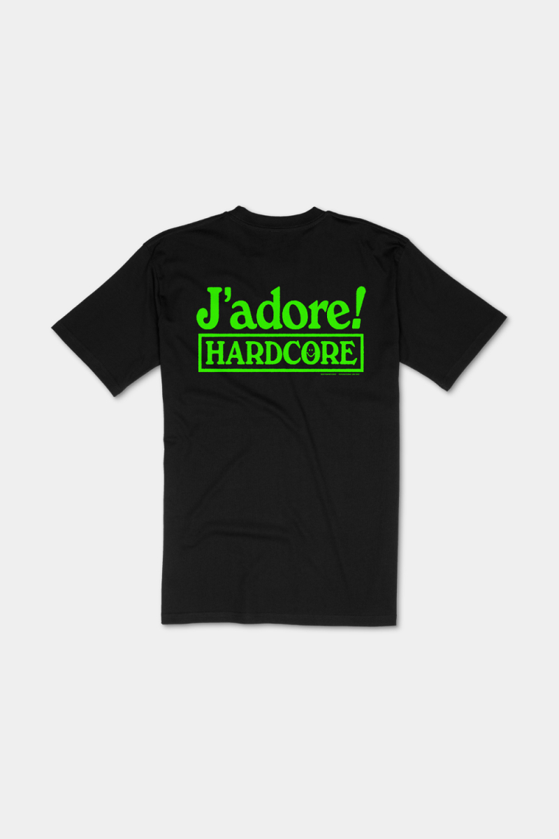 J’ADORE HARDCORE TEE (SLIME GREEN) by Soothsayer
