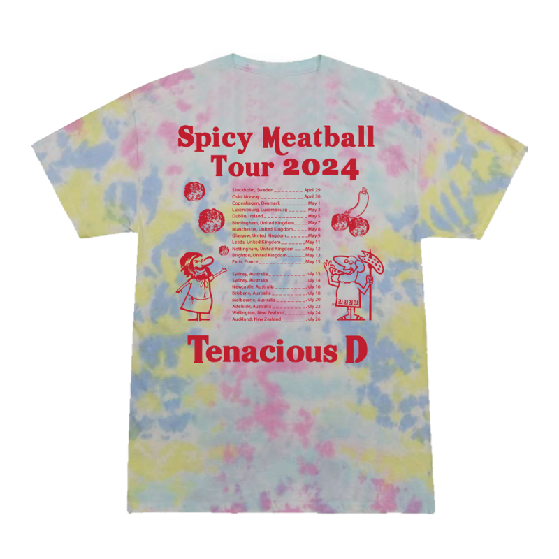 Tour Tie Dye Tshirt by Tenacious D