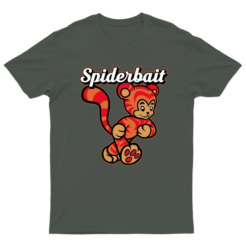 Tiger Charcoal Tshirt by Spiderbait