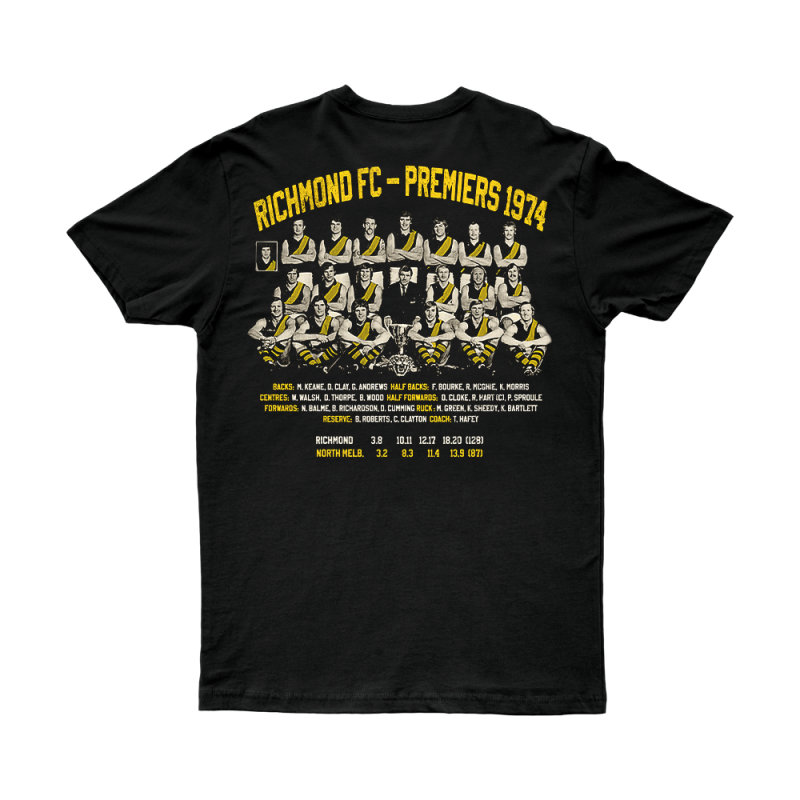 SPIRIT OF 74 BLACK TSHIRT by Talking Tigers