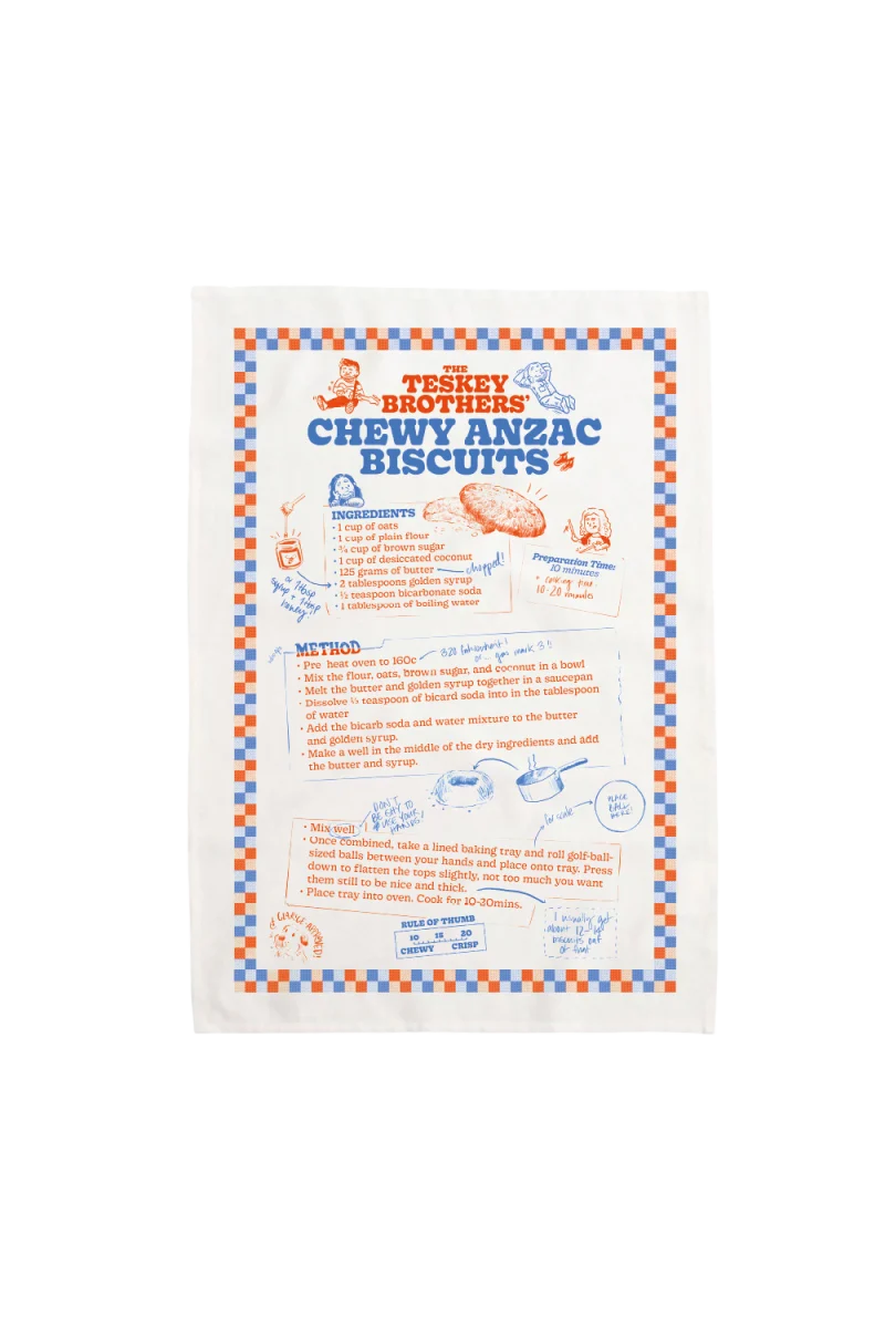 ANZAC TEA TOWEL by The Teskey Brothers