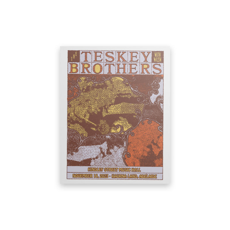 ADELAIDE - Exclusive Event Poster by The Teskey Brothers