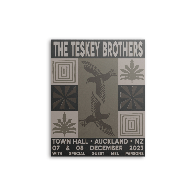 AUCKLAND - Exclusive Event Poster by The Teskey Brothers