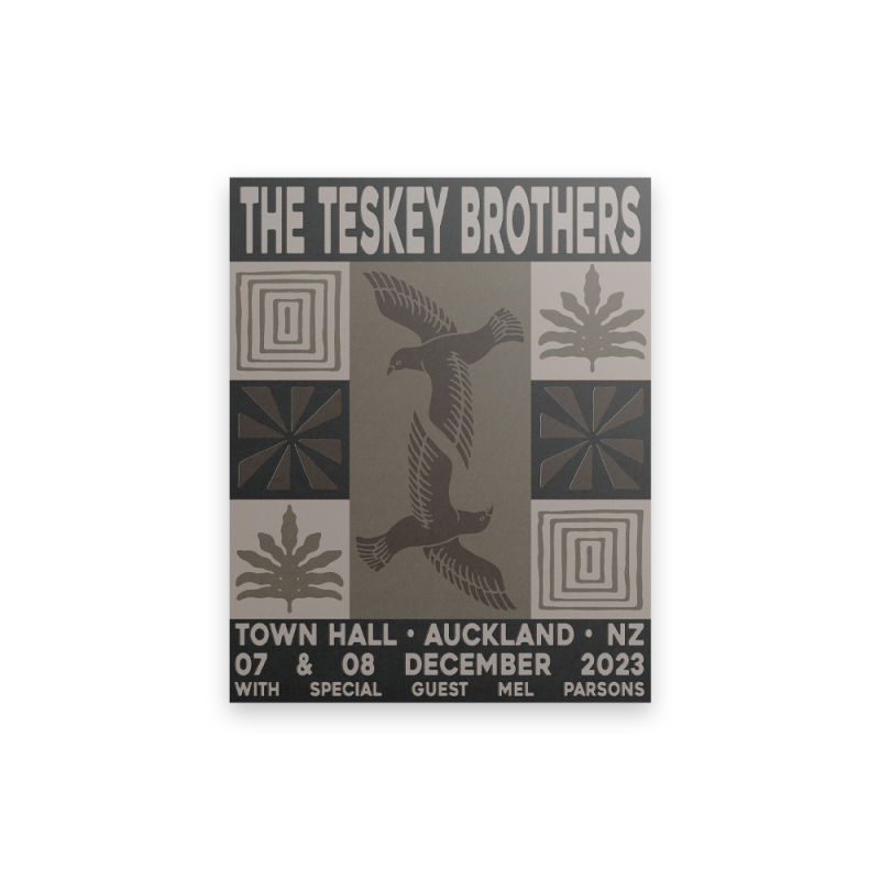 AUCKLAND - Exclusive Event Poster by The Teskey Brothers