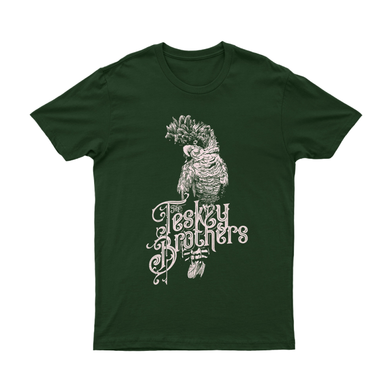 Cockatoo Forest Green Tshirt by The Teskey Brothers