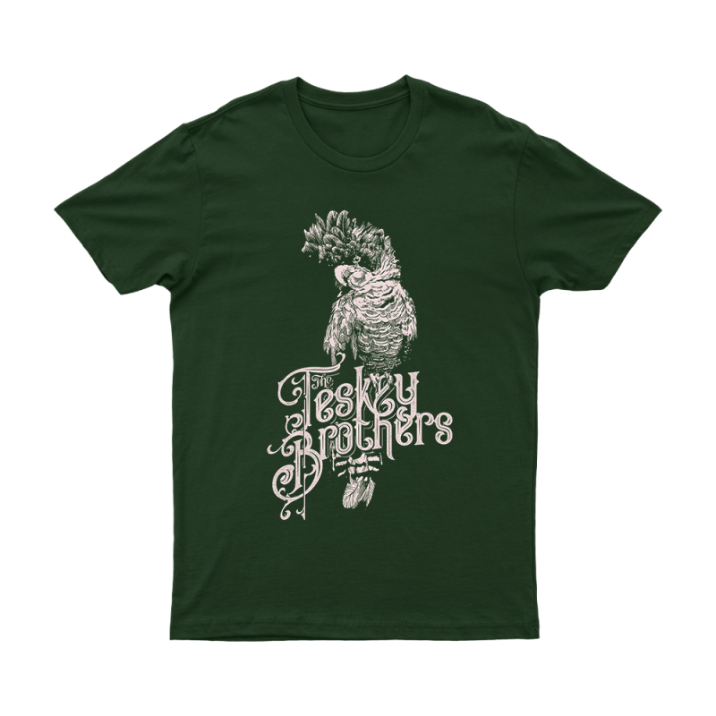 Cockatoo Forest Green Tshirt by The Teskey Brothers