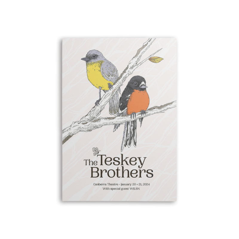 CANBERRA - Exclusive Event Poster by The Teskey Brothers