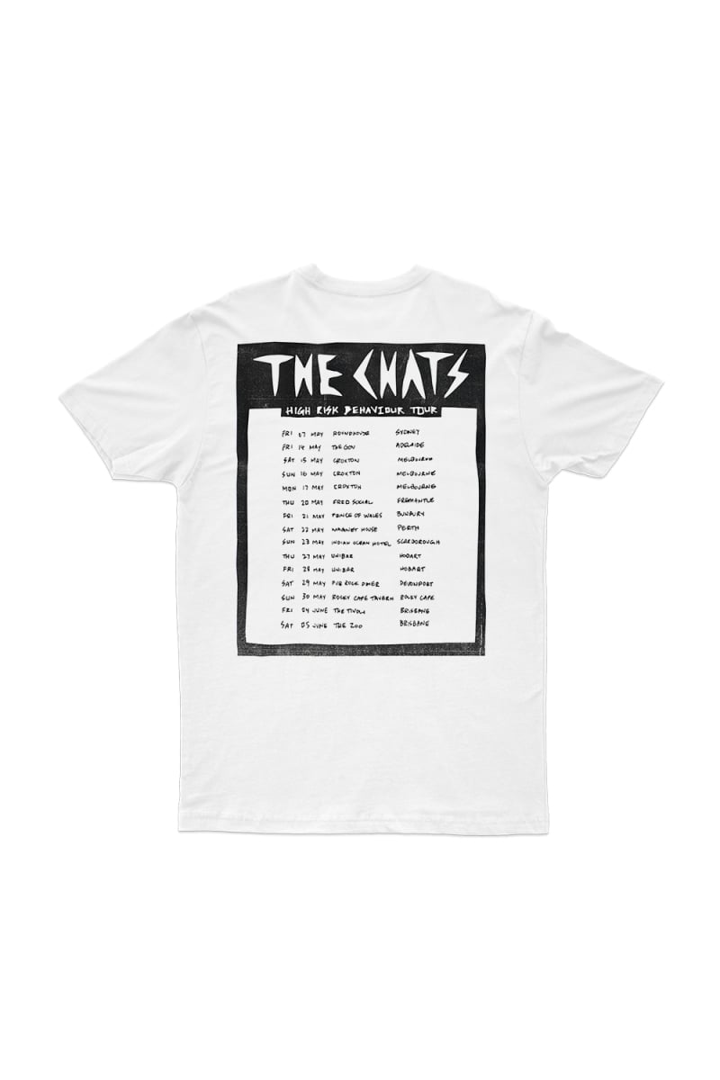 High Risk Tour White Tshirt by The Chats