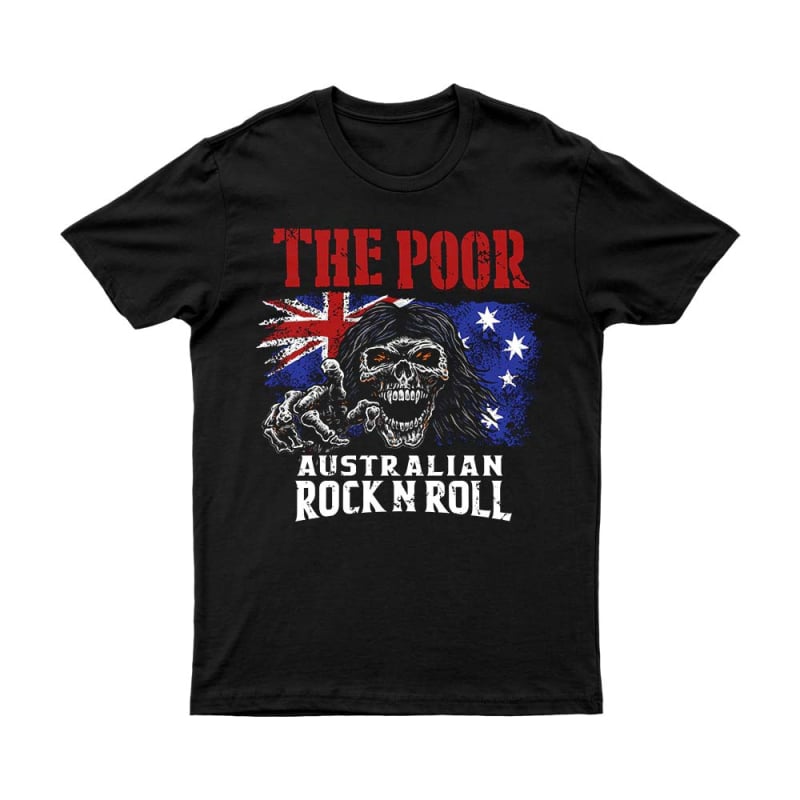 Australian Skeleton Black Tshirt by The Poor