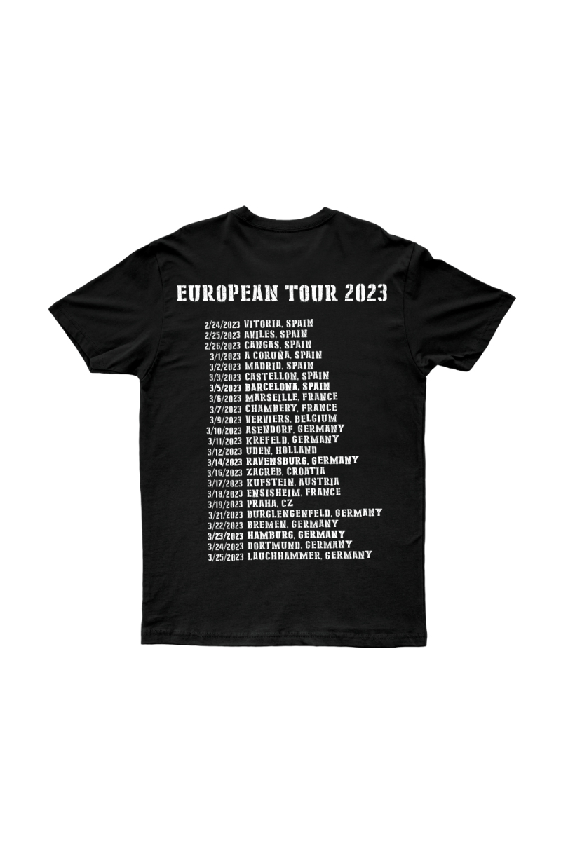 High Price Deed European Tour Black Tshirt by The Poor