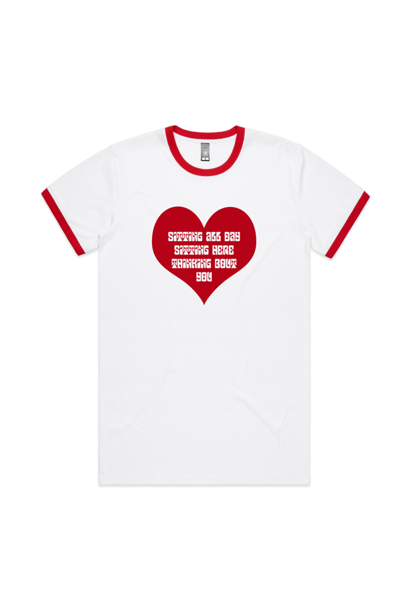 SMILES DONT LIE - VALENTINES DAY WHITE MENS TEE by Thundamentals