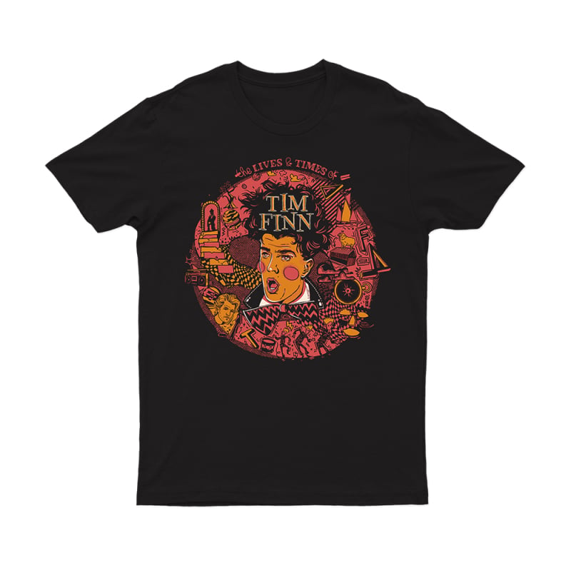 Lives & Times Tour Black Tshirt by Tim Finn