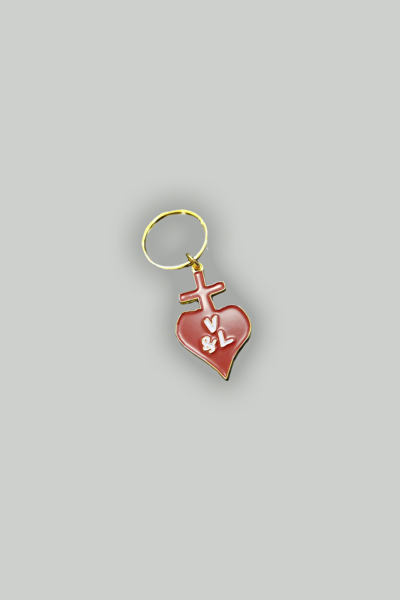 Sunday Logo Enamel Keyring by Vika & Linda