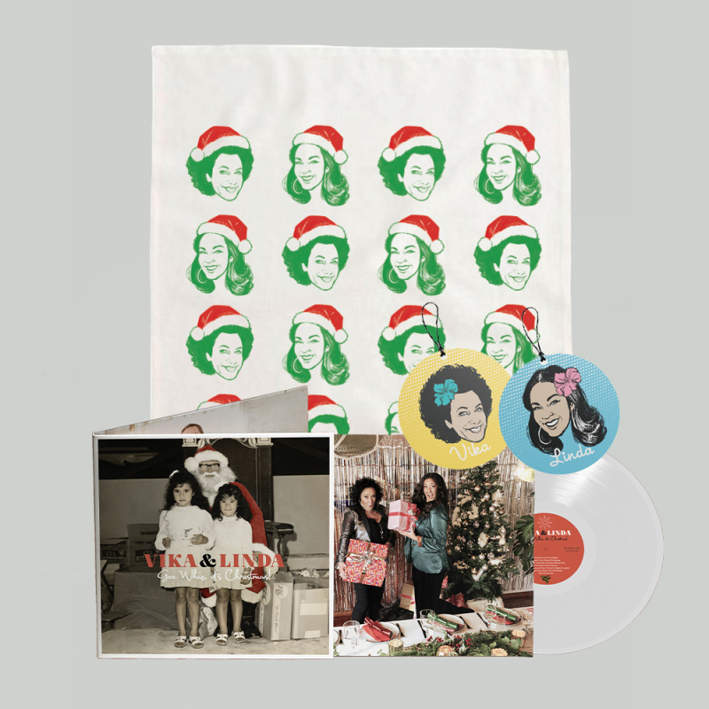 Christmas Merch + Gee Whiz, It's Christmas Colour Vinyl by Vika & Linda