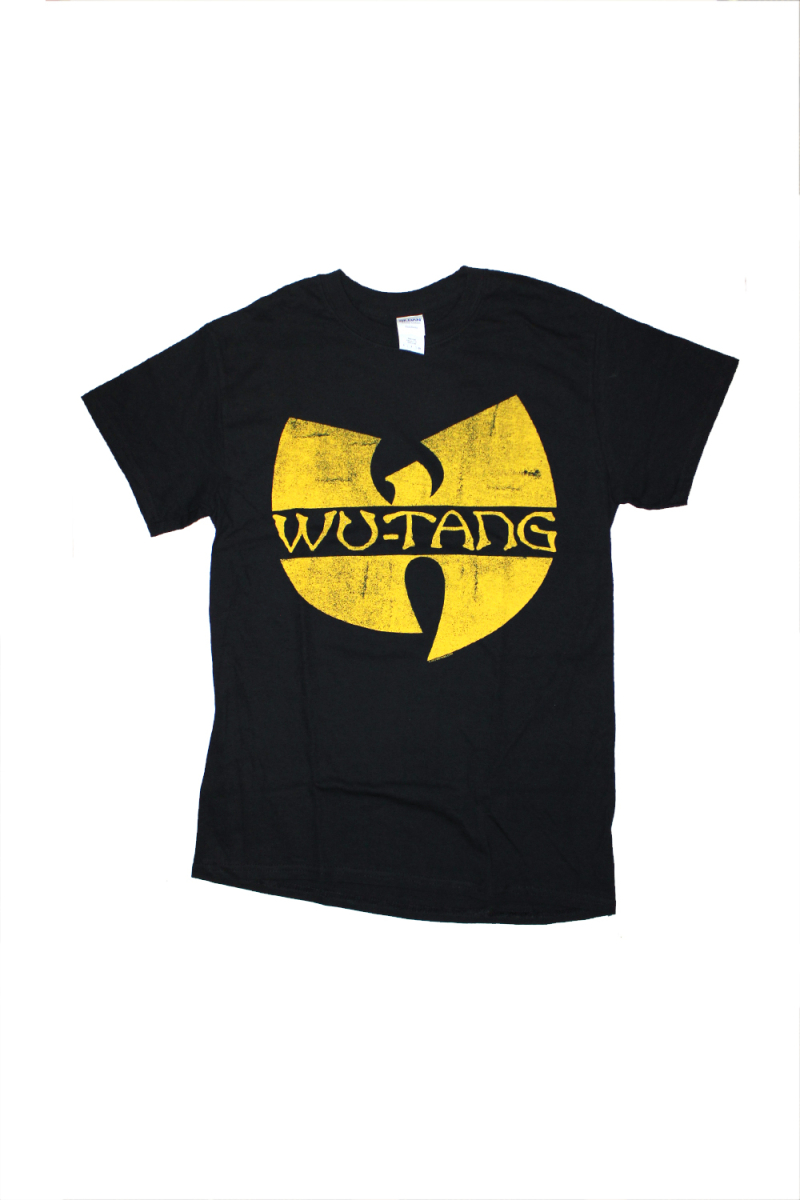 Distressed Logo Black Tshirt by Wu Tang
