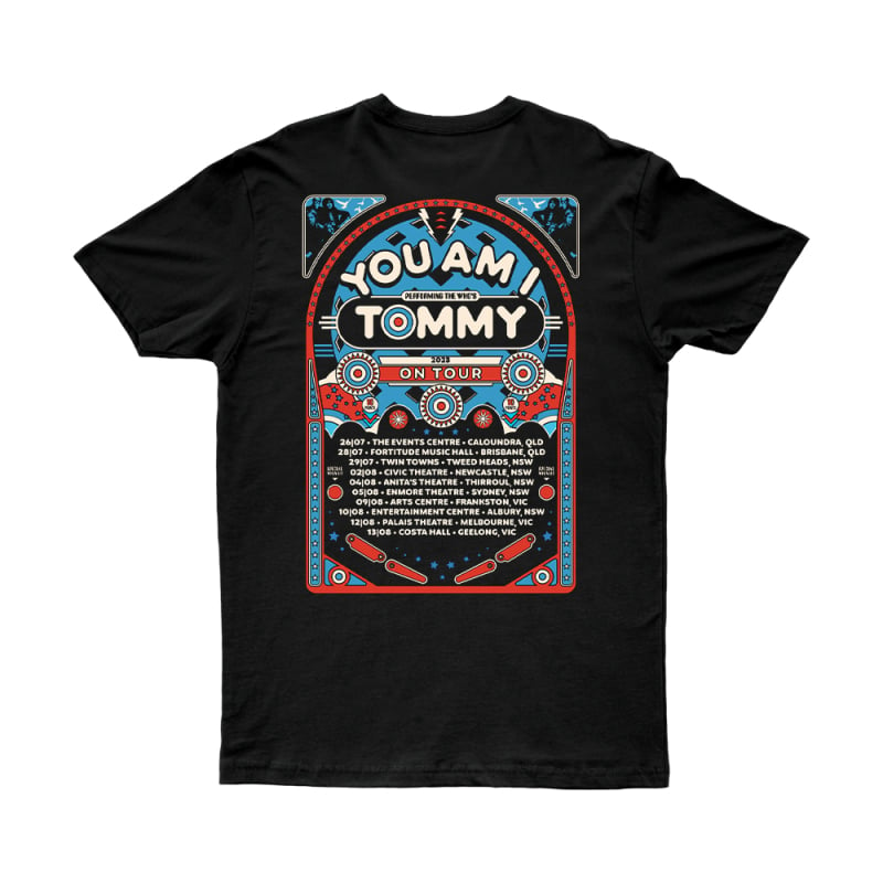 Tommy Tour Black Tshirt by You Am I