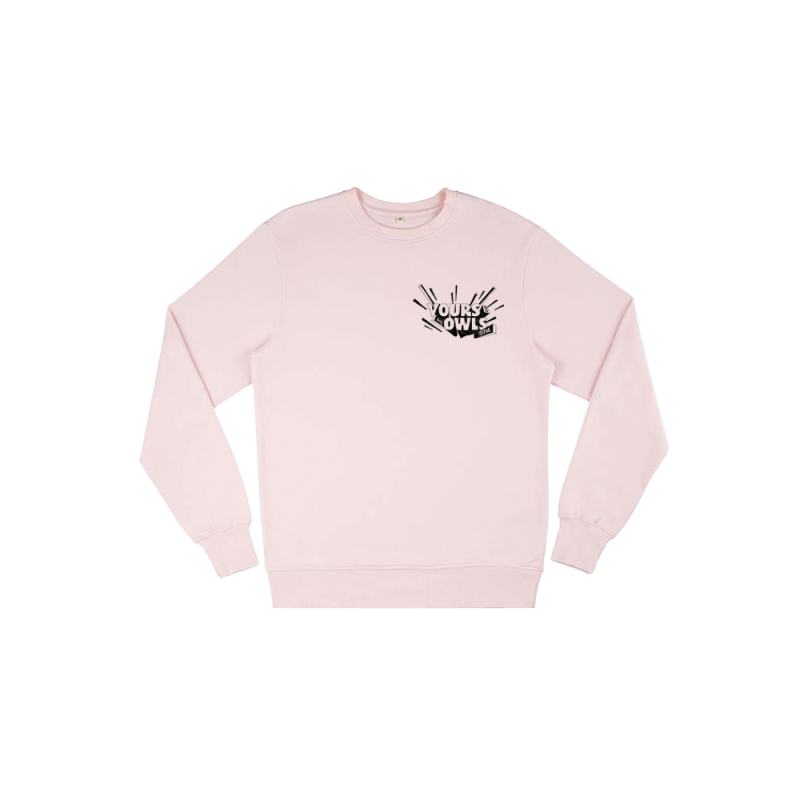 COLOUR LOGO LIGHT PINK SWEATER by Yours And Owls Festival