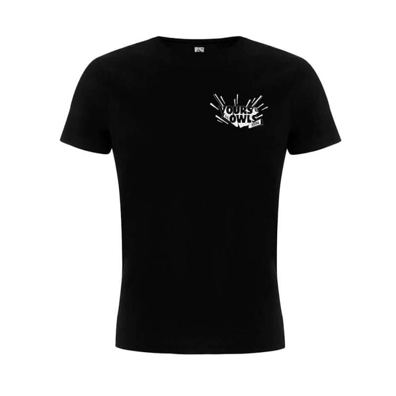 WHITE LOGO BLACK TSHIRT by Yours And Owls Festival