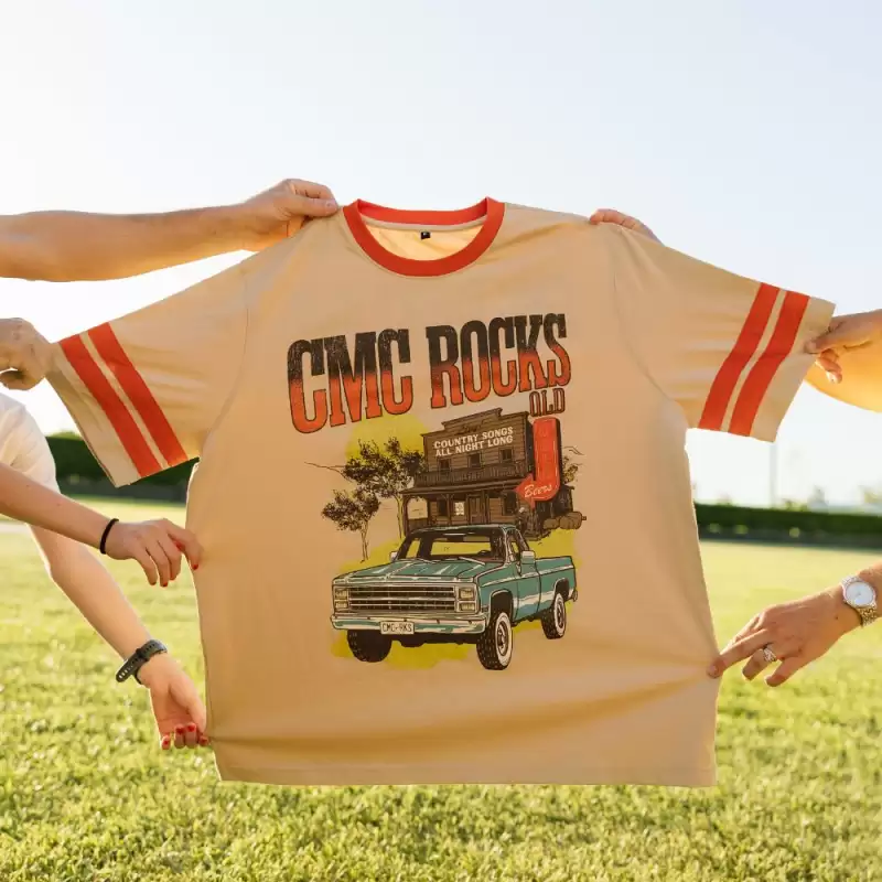 Roadhouse Oversize Yellow/Red Tshirt by CMC ROCKS QLD 2026