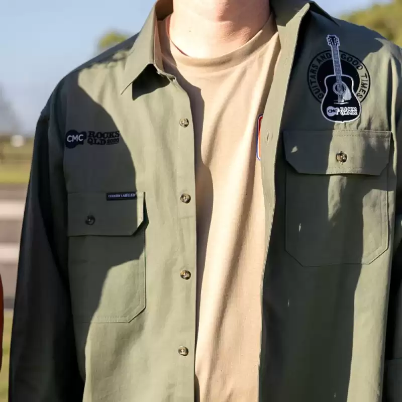 Good Times Khaki Green Mens Workshirt by CMC ROCKS QLD 2026