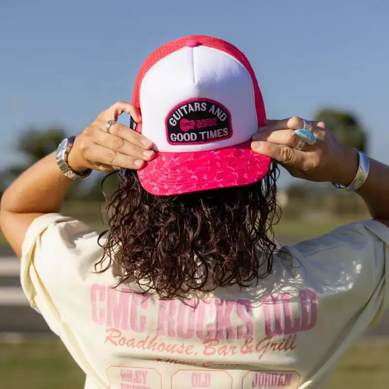 Good Times Pink Camo Cap by CMC ROCKS QLD 2026
