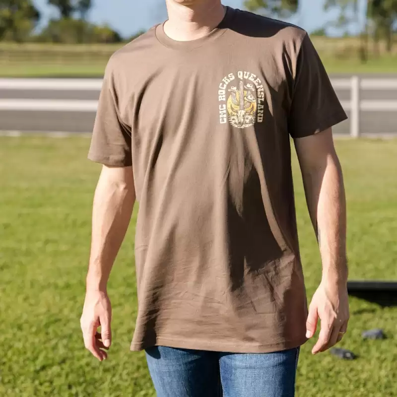 A Little Dirt Unisex Walnut Tshirt by CMC ROCKS QLD 2026