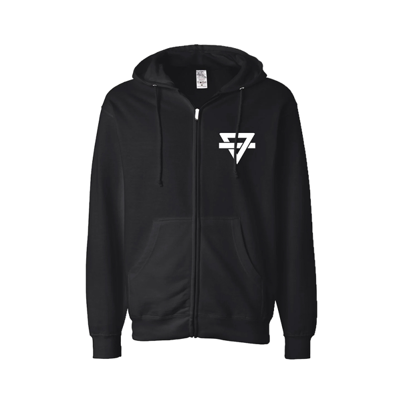 Black Zip Hood by Rainbow Kitten Surprise