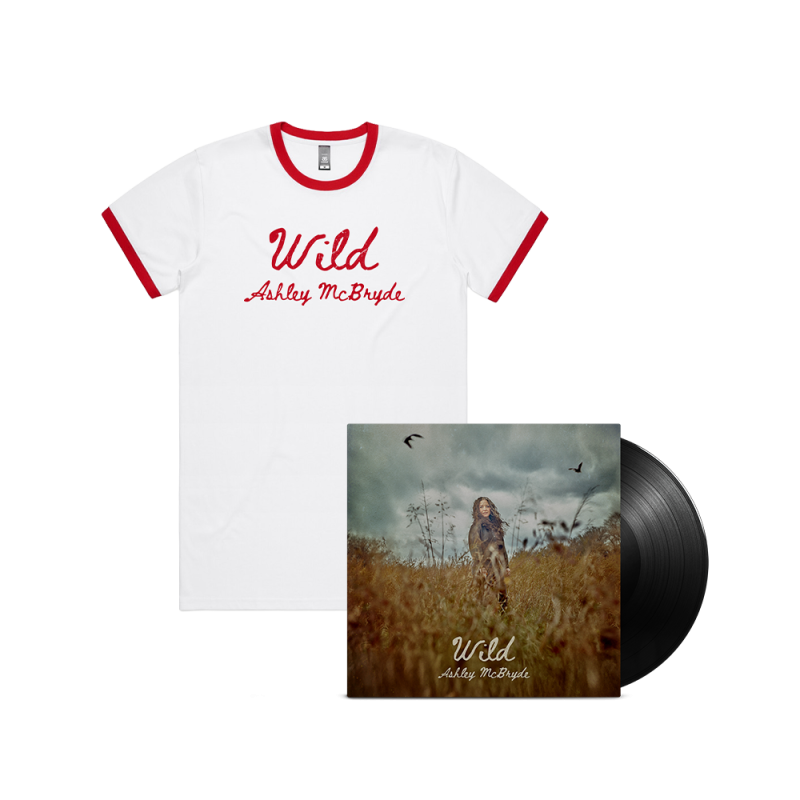 Wild - Black Vinyl + Ringer Tshirt by Ashley McBryde