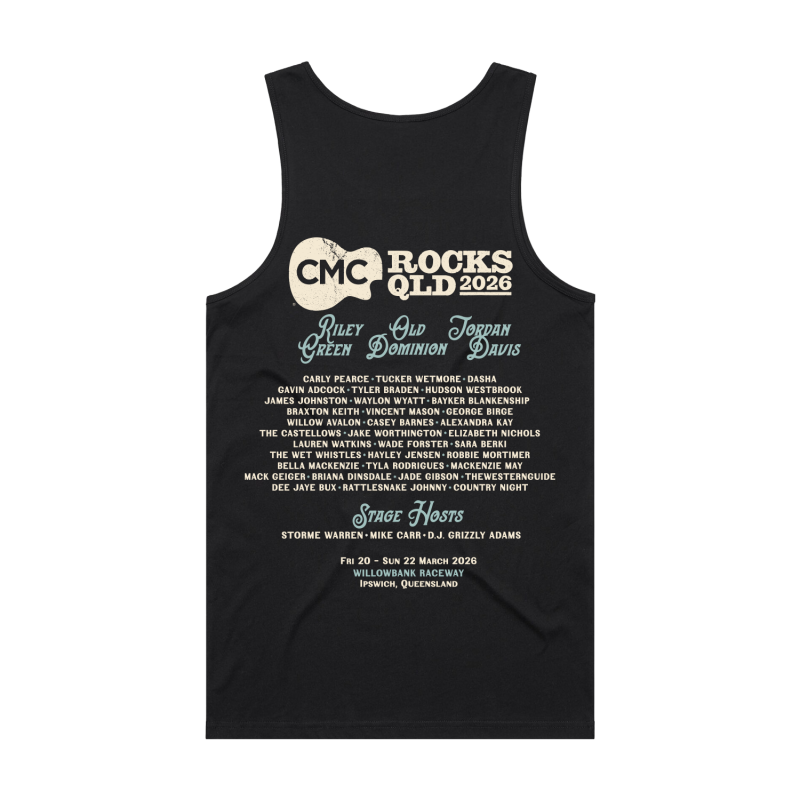 Beer Can Black Singlet by CMC ROCKS QLD 2026