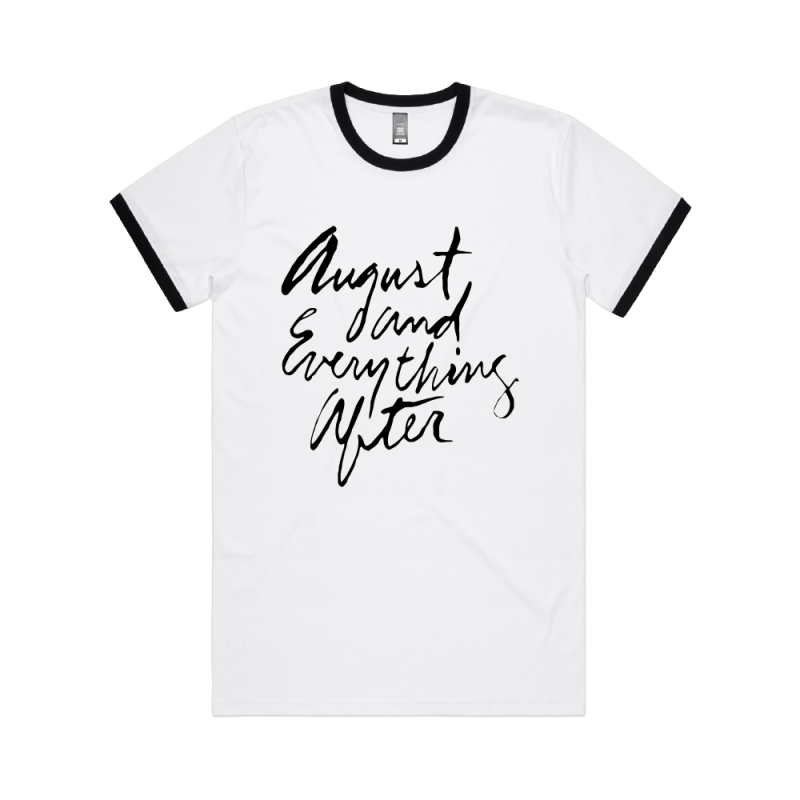 AUGUST WHITE/BLACK RINGER by Counting Crows