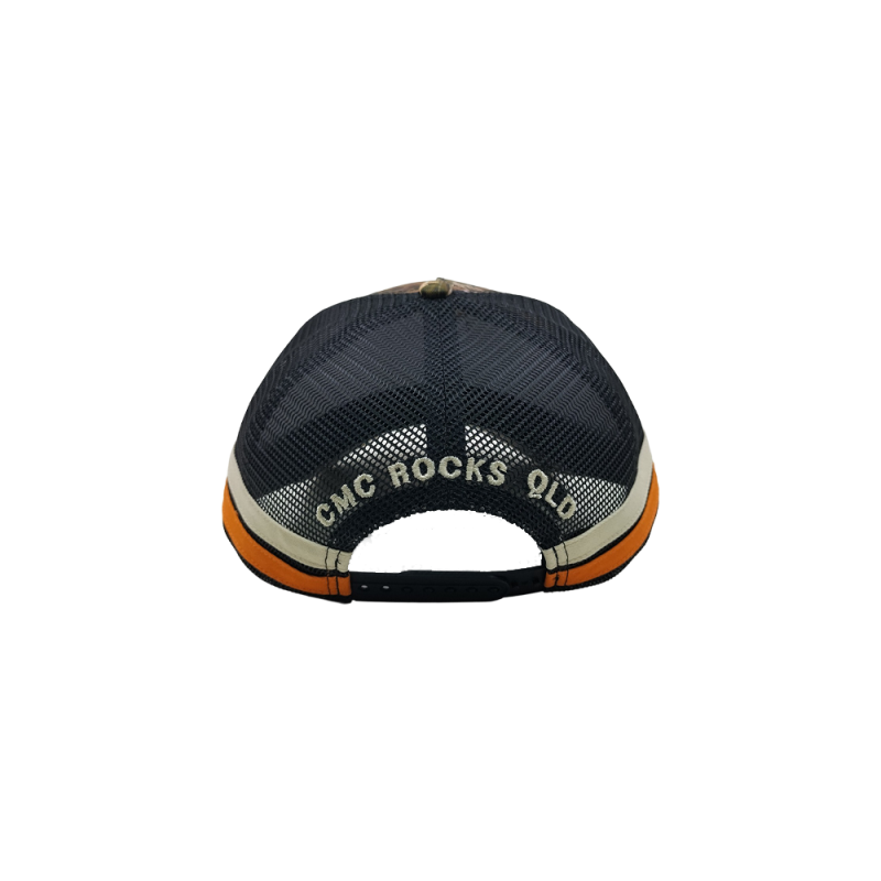 CMC 2026 Crest Camo Trucker Cap by CMC ROCKS QLD 2026