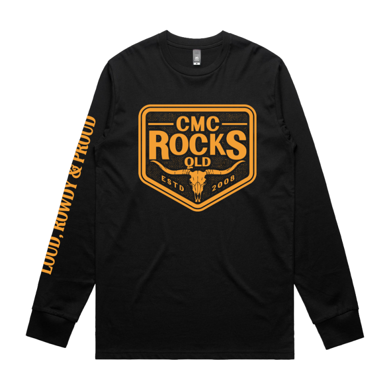 CMC 2026 Crest Unisex Black Longsleeve Tshirt by CMC ROCKS QLD 2026