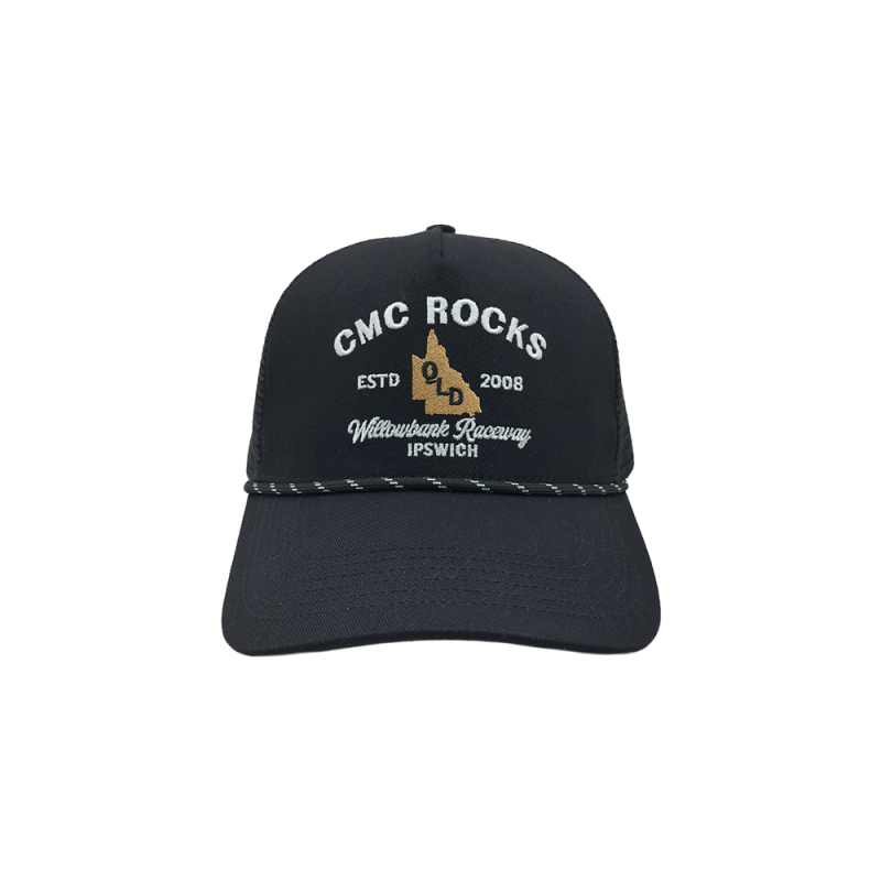 CMC Estd. 2008 Black Trucker Cap by CMC ROCKS QLD 2026