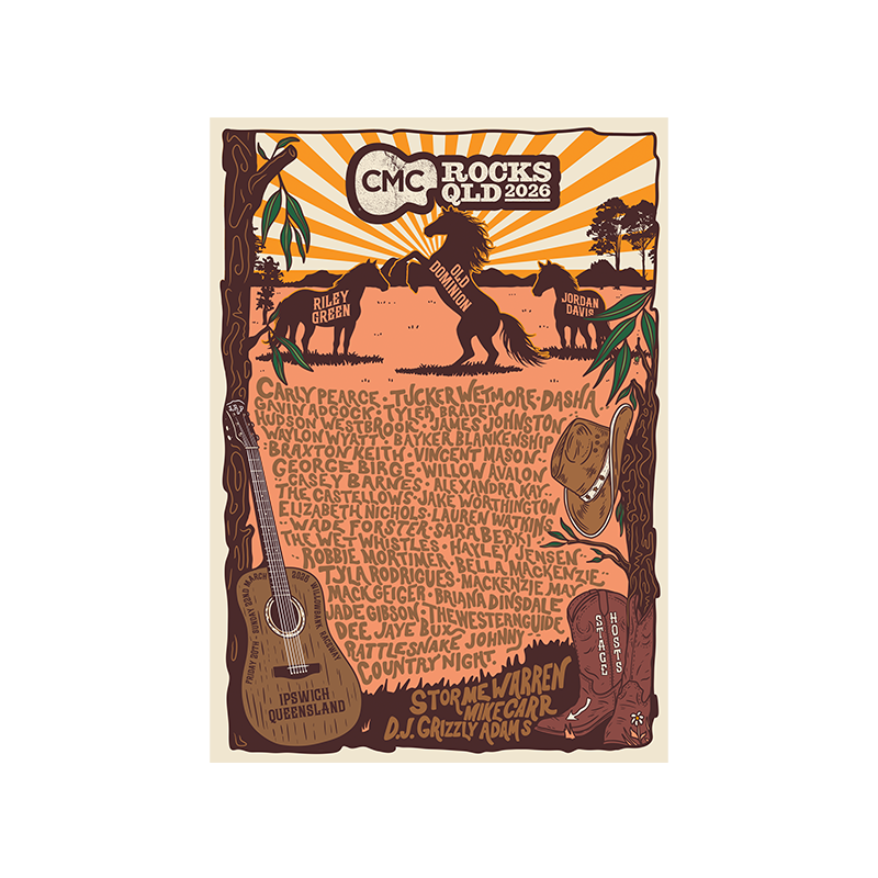 CMC ROCKS 2026 POSTER (LIMITED) by CMC ROCKS QLD 2026