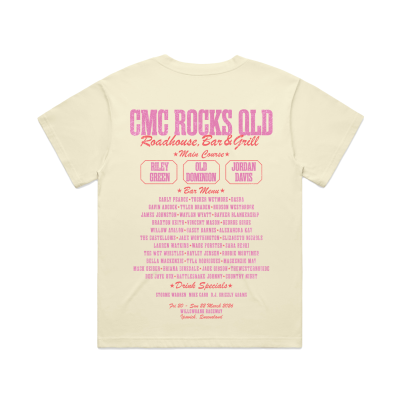 CMC Roadhouse Ladies Butter Yellow Tshirt by CMC ROCKS QLD 2026