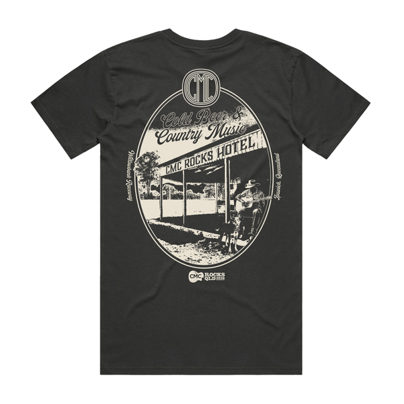 CMC Rocks Hotel Unisex Coal Tshirt by CMC ROCKS QLD 2026