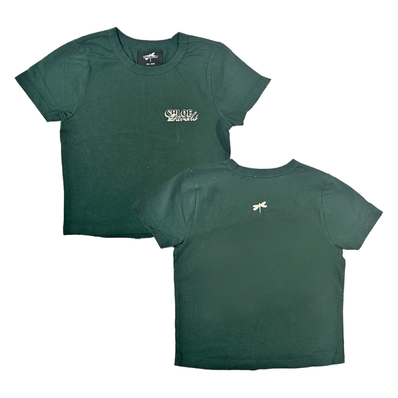 Green Baby Tee by Chloe Parché