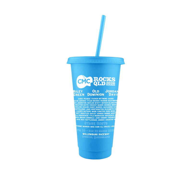 Crest Blue Line Up Cup w/ Straw by CMC ROCKS QLD 2026