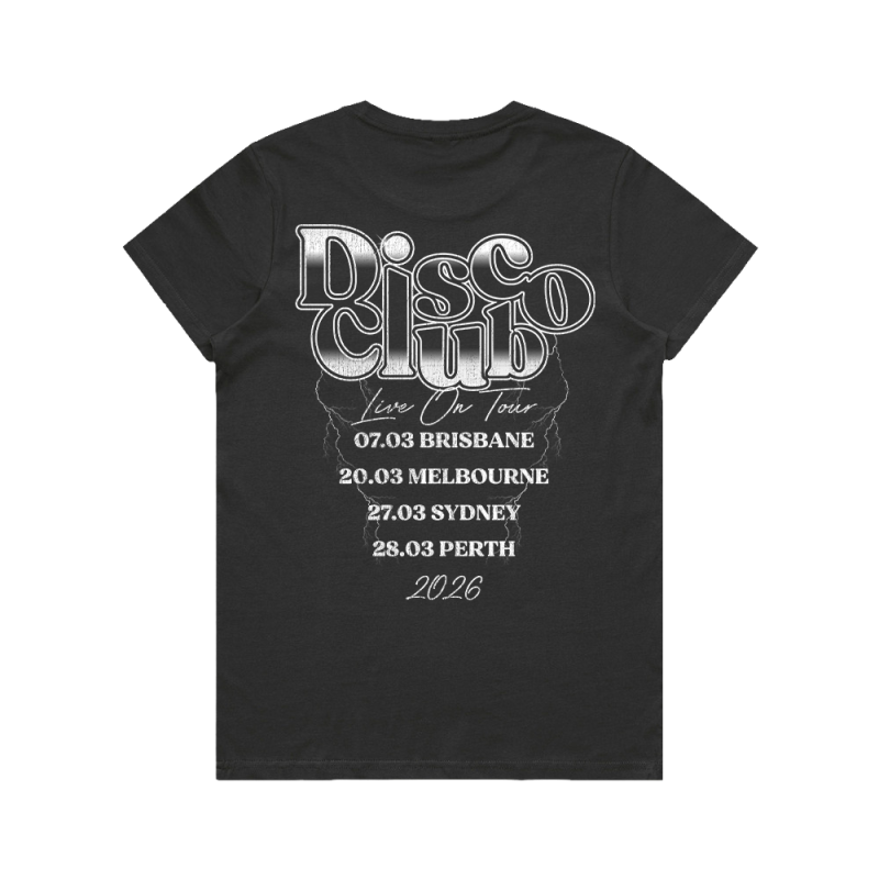 BOOTLEG VINTAGE TOUR COAL TSHIRT by Disco Club