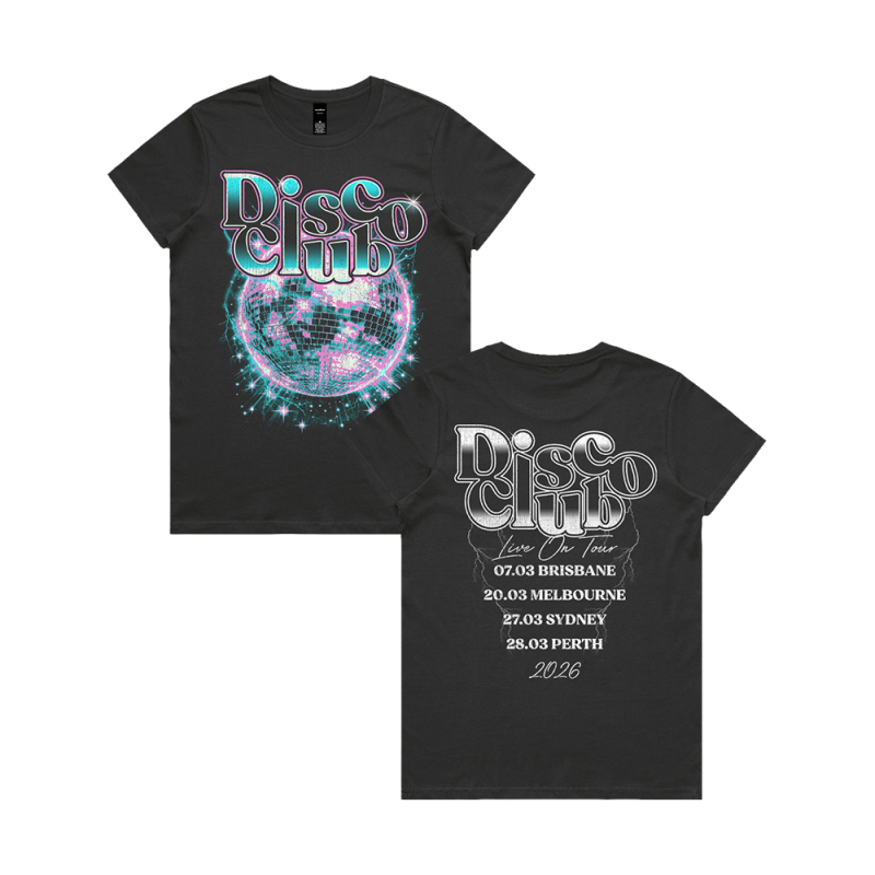 BOOTLEG VINTAGE TOUR COAL TSHIRT by Disco Club