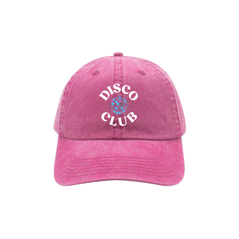 WASHED CHINO PINK CAP by Disco Club